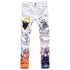 Fashion 3D Printing Jeans Skeleton Graffiti Men's Straight Pants